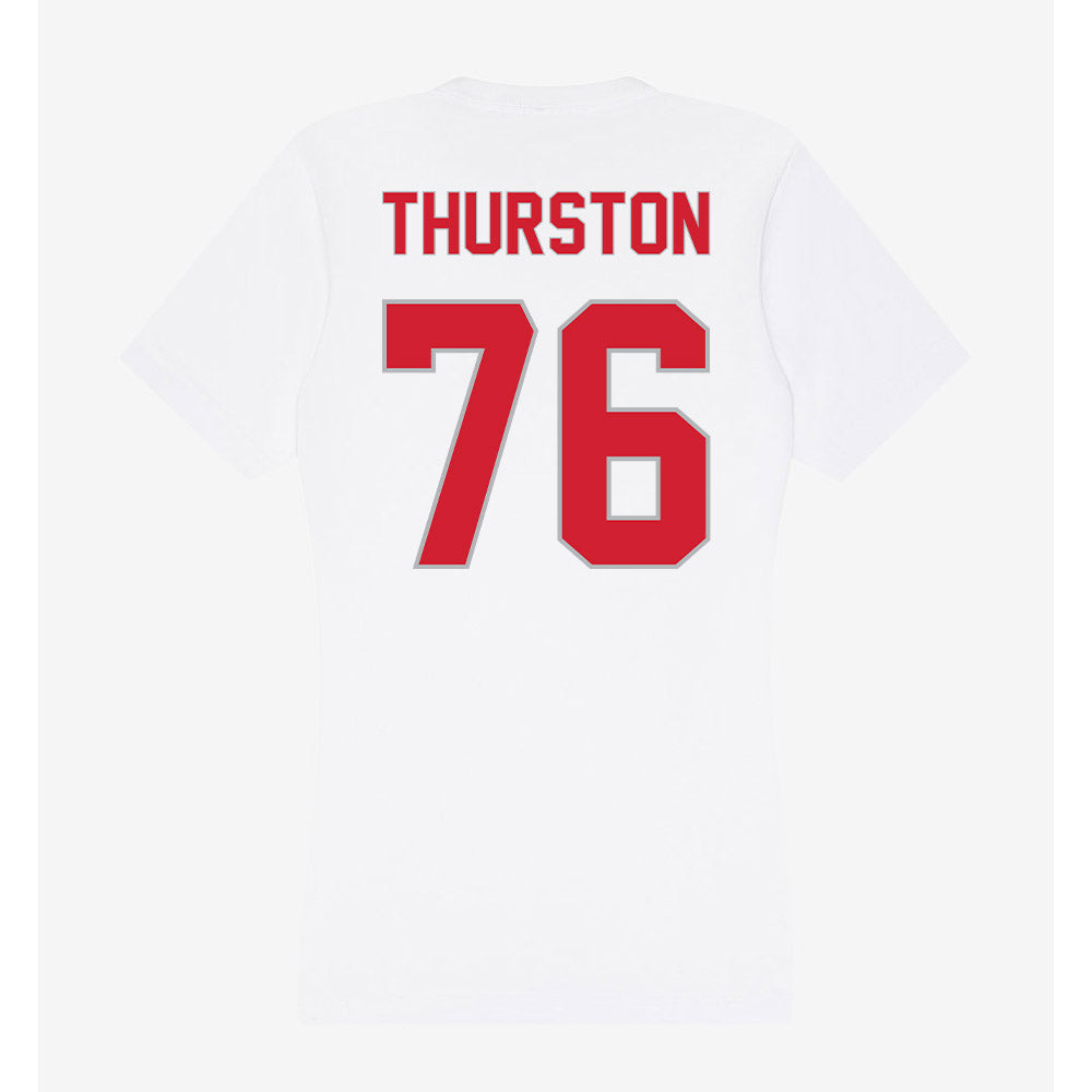 Western Kentucky - NCAA Football : Max Thurston - Women's V-Neck T-Shirt-1