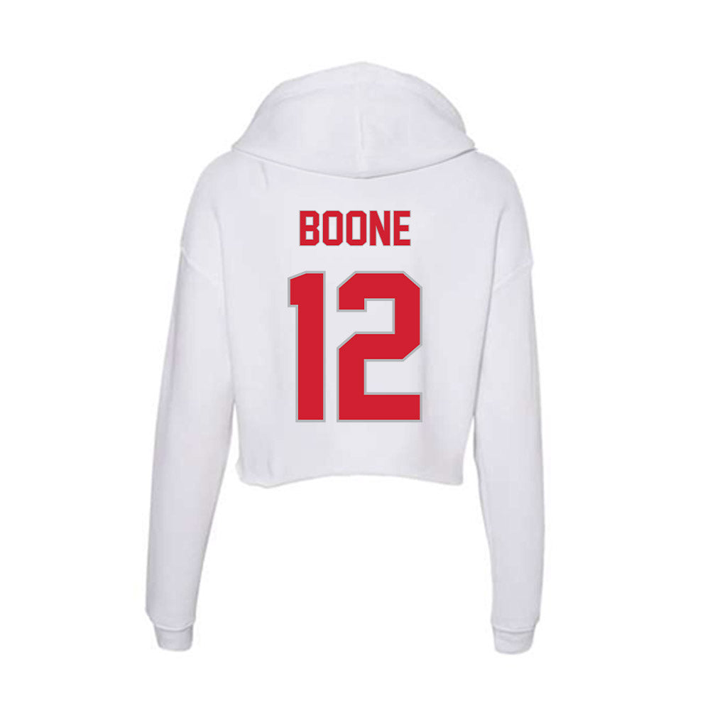 Western Kentucky - NCAA Men's Basketball : Armelo Boone - Women's Crop Fleece Hoodie-1