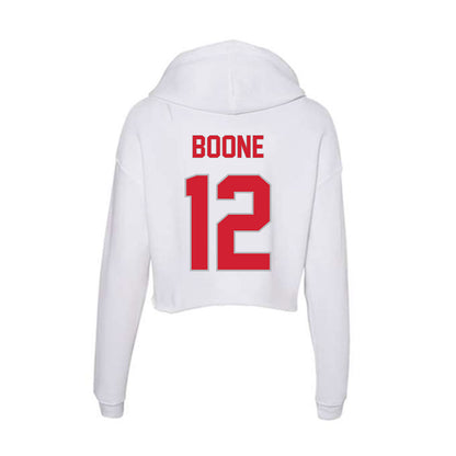 Western Kentucky - NCAA Men's Basketball : Armelo Boone - Women's Crop Fleece Hoodie-1