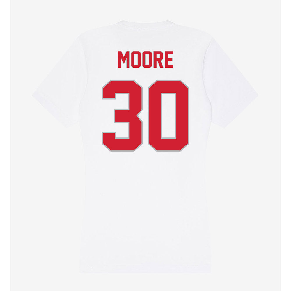 Western Kentucky - NCAA Men's Basketball : Teagan Moore - Women's V-Neck T-Shirt-1