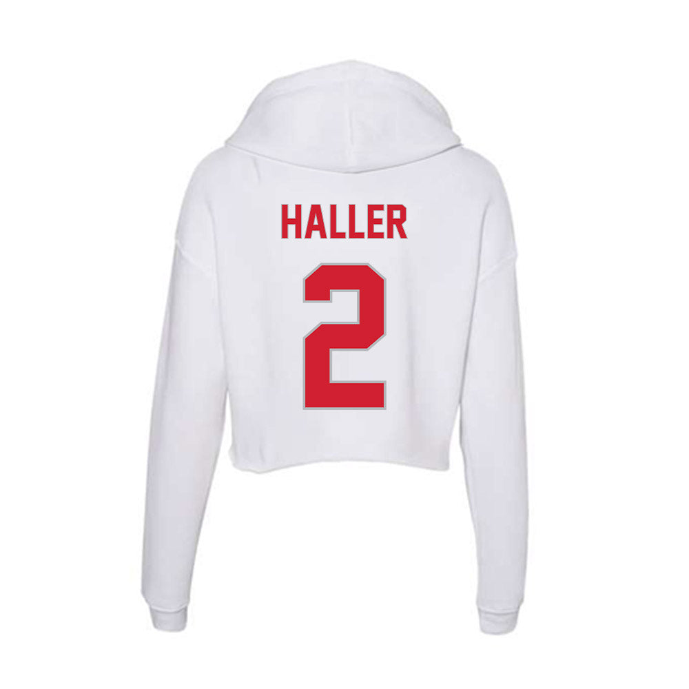 Western Kentucky - NCAA Baseball : Austin Haller - Women's Crop Fleece Hoodie-1
