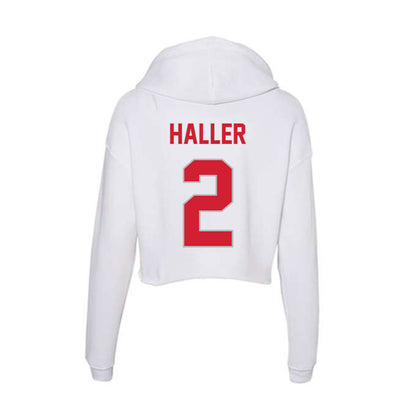 Western Kentucky - NCAA Baseball : Austin Haller - Women's Crop Fleece Hoodie-1