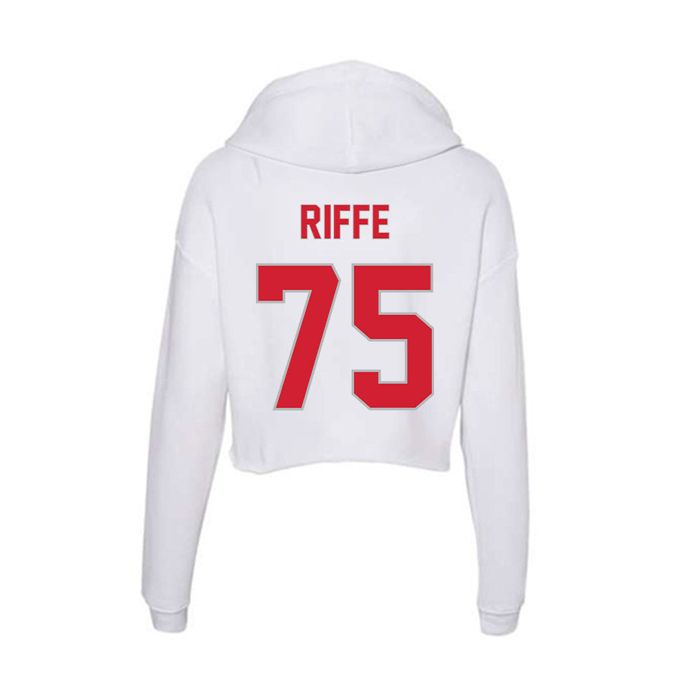 Western Kentucky - NCAA Football : Brody Riffe - Women's Crop Fleece Hoodie-1