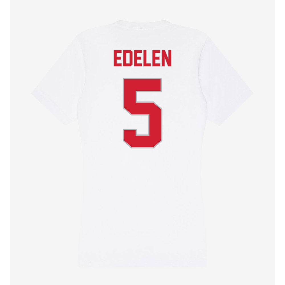 Western Kentucky - NCAA Men's Basketball : Jack Edelen - Women's V-Neck T-Shirt-1