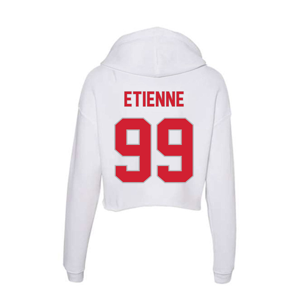 Western Kentucky - NCAA Football : Eric Etienne - Women's Crop Fleece Hoodie-1