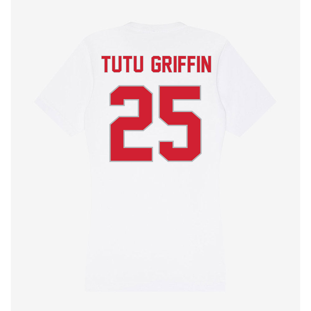 Western Kentucky - NCAA Football : Xavion "Tutu" Griffin - Women's V-Neck T-Shirt-1