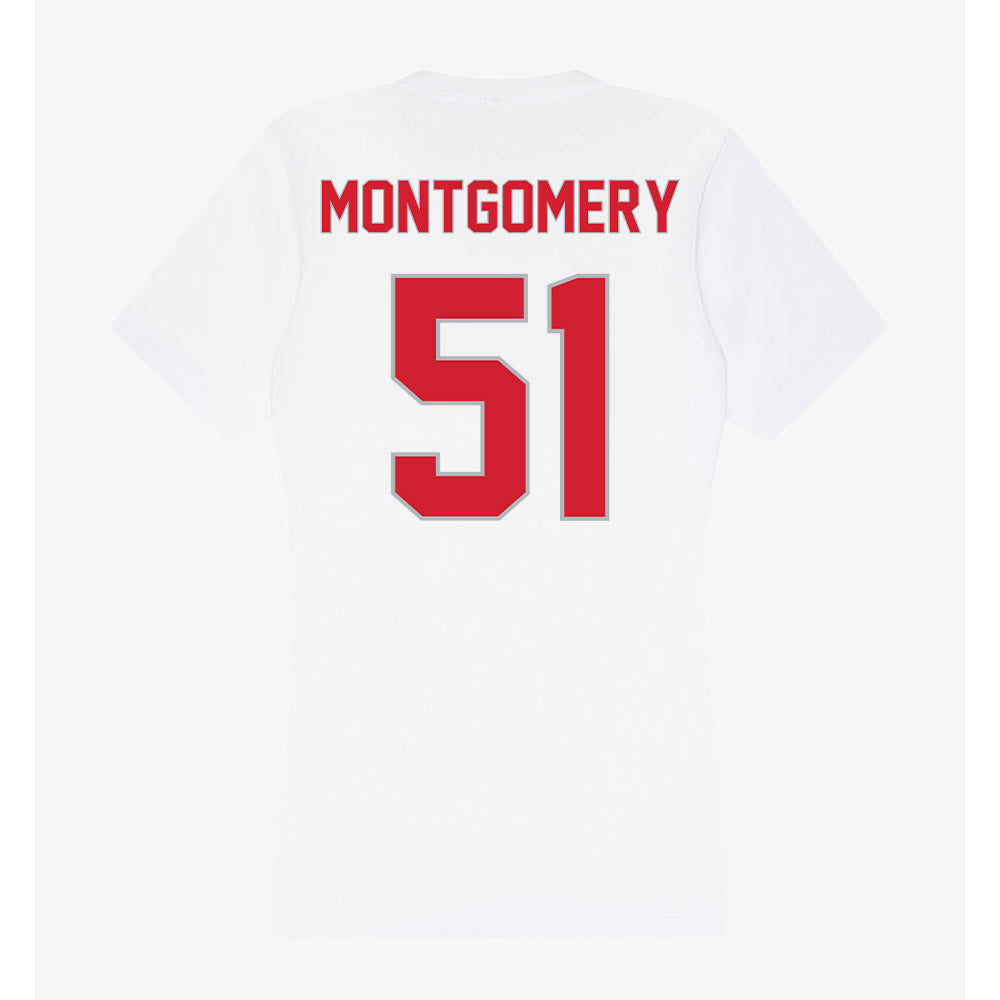 Western Kentucky - NCAA Football : Roq Montgomery - Women's V-Neck T-Shirt-1