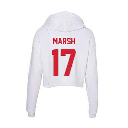 Western Kentucky - NCAA Baseball : Ty Marsh - Women's Crop Fleece Hoodie-1