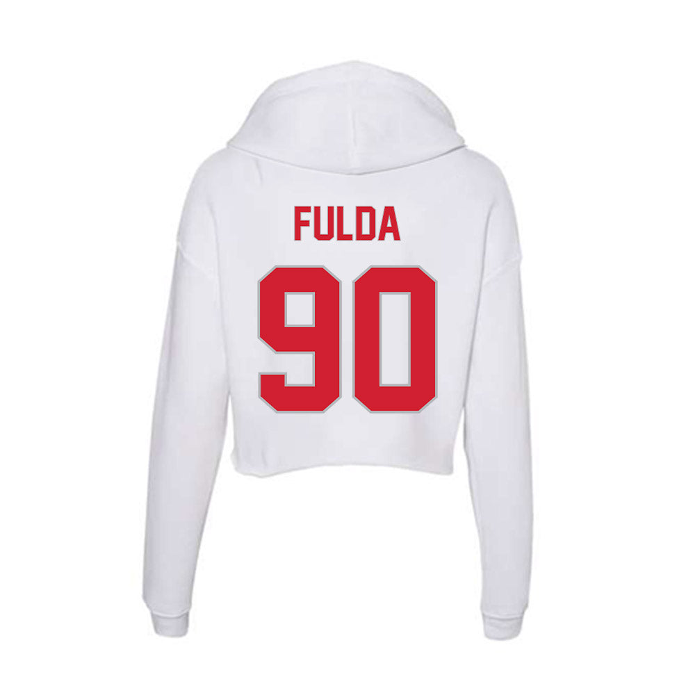 Western Kentucky - NCAA Football : Bryce Fulda - Women's Crop Fleece Hooded Sweatshirt-1