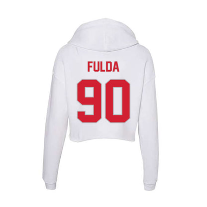 Western Kentucky - NCAA Football : Bryce Fulda - Women's Crop Fleece Hooded Sweatshirt-1