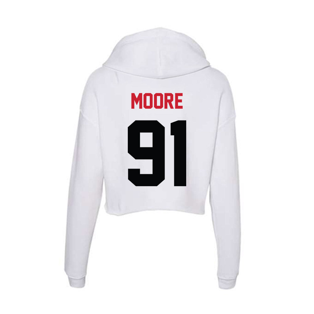 SEMO - NCAA Football : Quran Moore - Women's Crop Fleece Hoodie-1