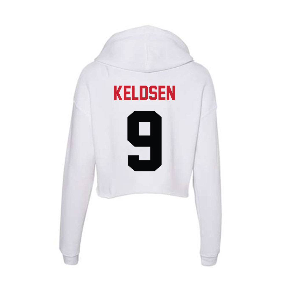 SEMO - NCAA Baseball : Joseph Keldsen - Women's Crop Fleece Hoodie-1