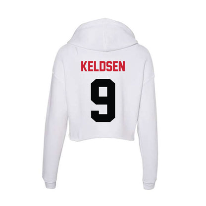 SEMO - NCAA Baseball : Joseph Keldsen - Women's Crop Fleece Hoodie-1