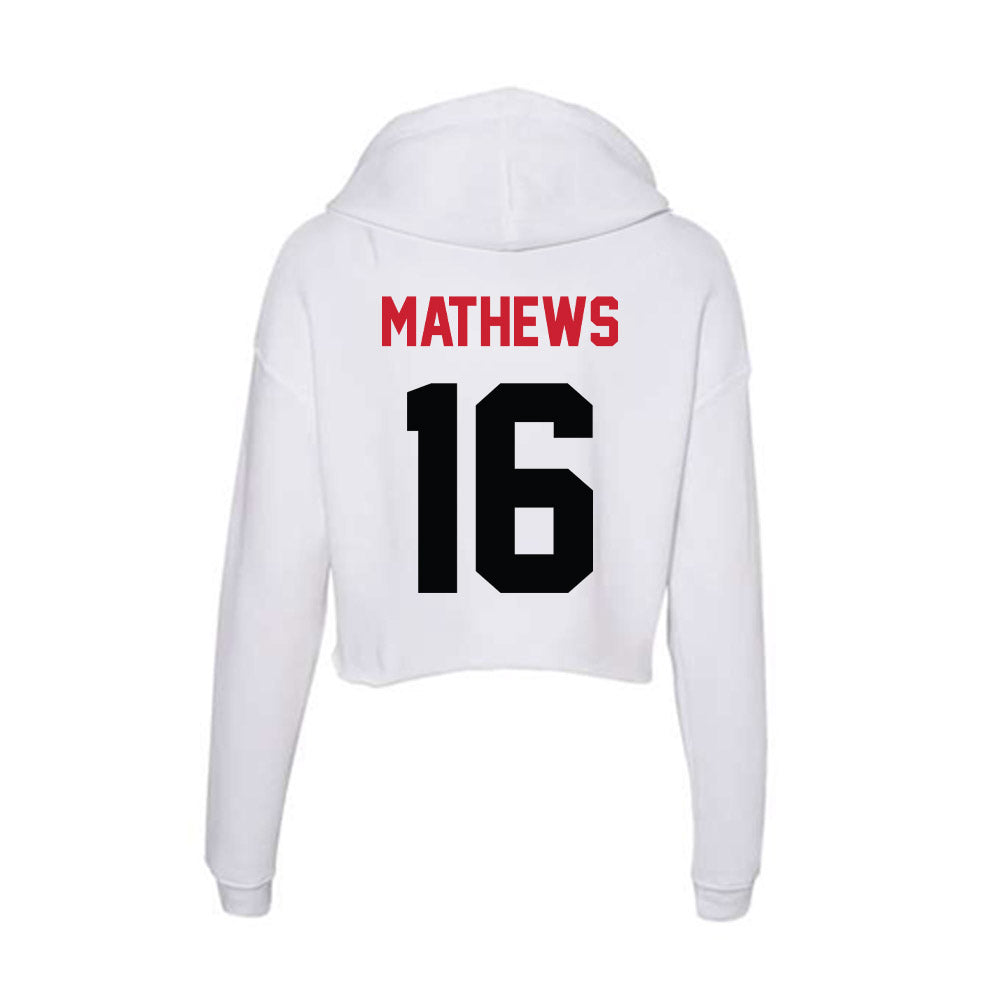 SEMO - NCAA Women's Volleyball : Ava Mathews - Women's Crop Fleece Hoodie-1
