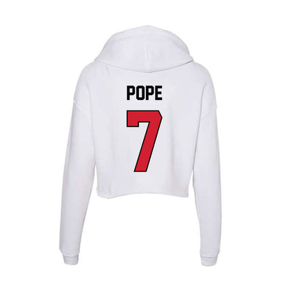 UNLV - NCAA Football : Jake Pope - Women's Crop Fleece Hoodie-1