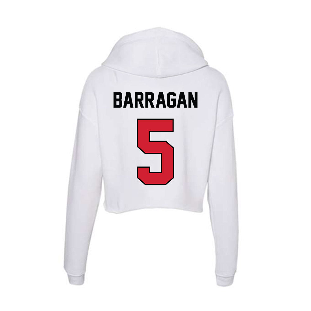 UNLV - NCAA Baseball : Drew Barragan - Women's Crop Fleece Hoodie-1
