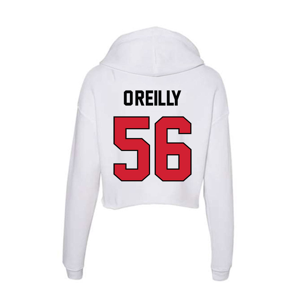 UNLV - NCAA Football : Andrew O'Reilly - Women's Crop Fleece Hoodie-1