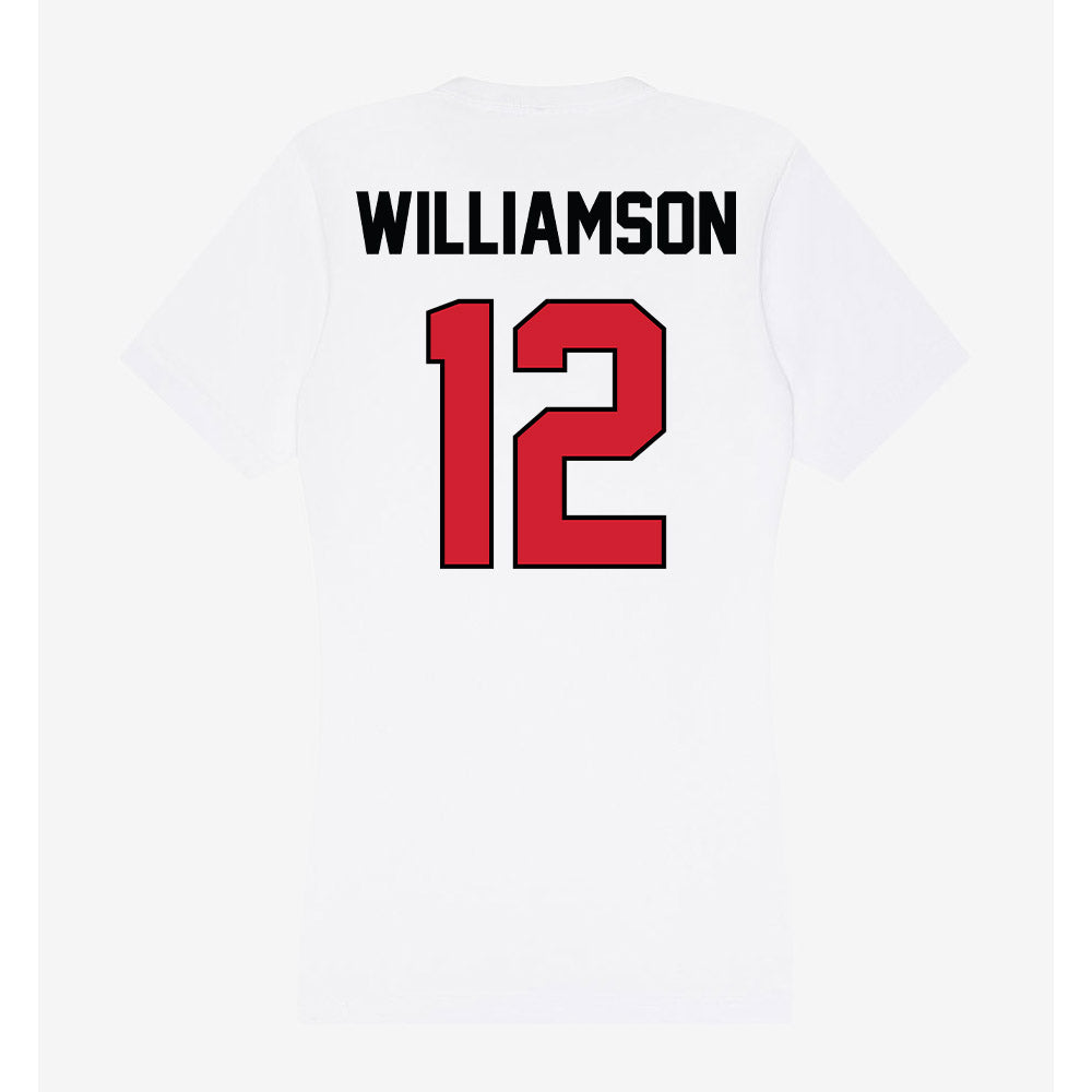 UNLV - NCAA Men's Basketball : Issac Williamson - Women's V-Neck T-Shirt-1