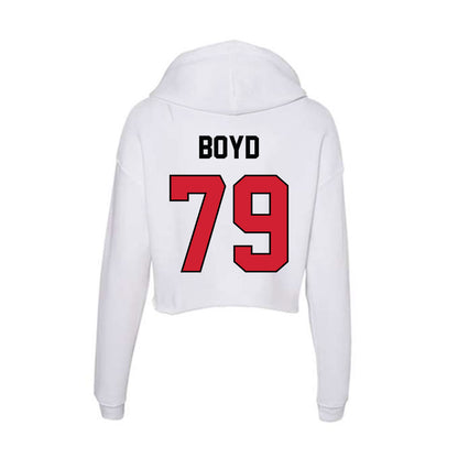 UNLV - NCAA Football : Austin Boyd - Women's Crop Fleece Hoodie-1