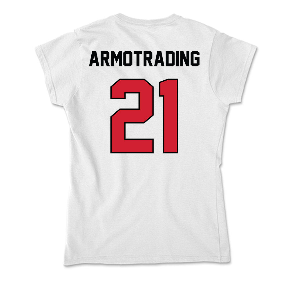 UNLV - NCAA Men's Basketball : Joel Armotrading - Soft Style Women’s T-Shirt-1