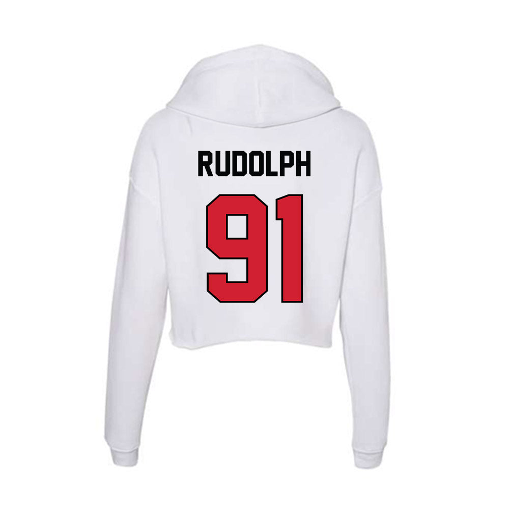 UNLV - NCAA Football : Elias Rudolph - Women's Crop Fleece Hoodie-1