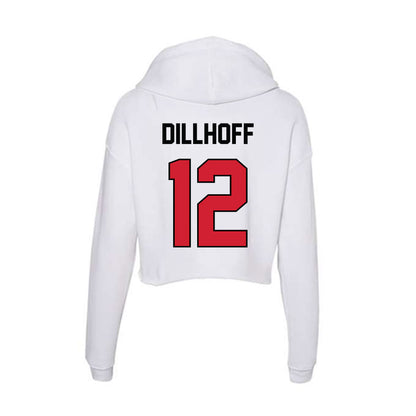 UNLV - NCAA Baseball : Parker Dillhoff - Women's Crop Fleece Hoodie-1