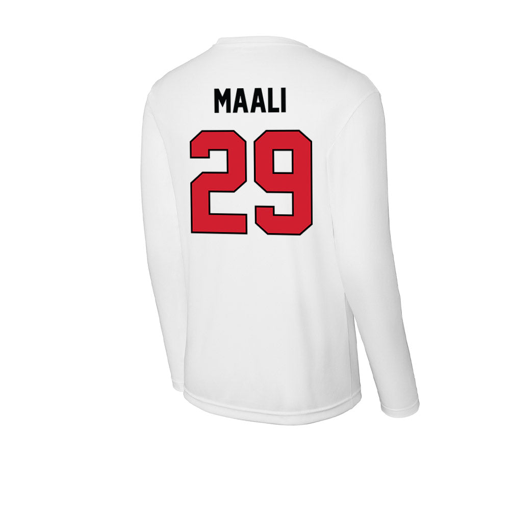 UNLV - NCAA Football : Mohammad Maali - Activewear Long Sleeve T-Shirt-1