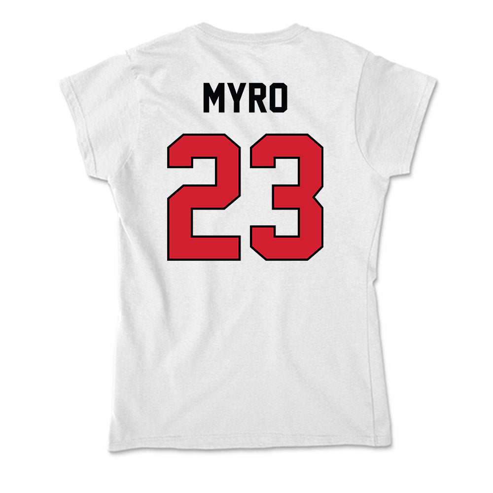 UNLV - NCAA Baseball : Gunnar Myro - Soft Style Women’s T-Shirt-1