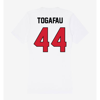 UNLV - NCAA Football : Kal-El Togafau - Women's V-Neck T-Shirt-1