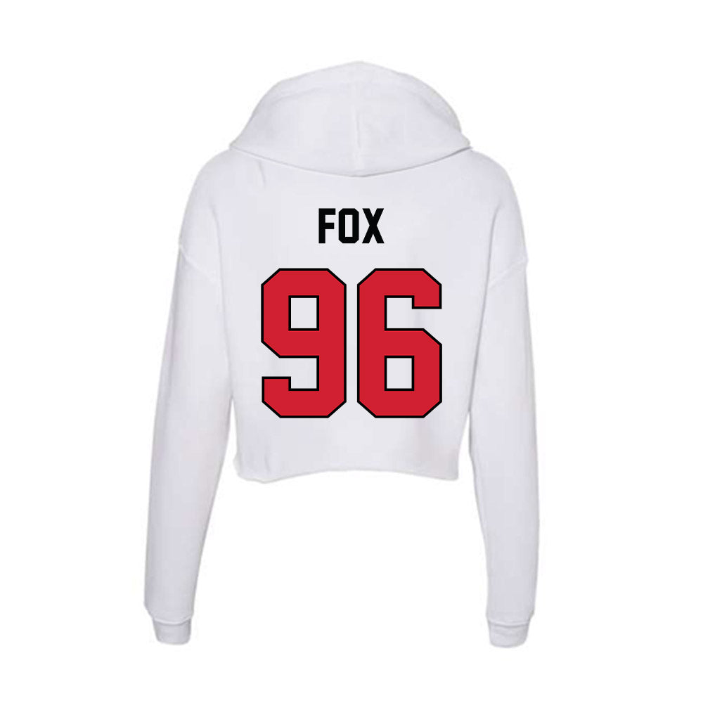 UNLV - NCAA Football : Prin Fox - Women's Crop Fleece Hooded Sweatshirt-1