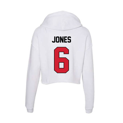 UNLV - NCAA Men's Basketball : Tyrin Jones - Women's Crop Fleece Hoodie-1