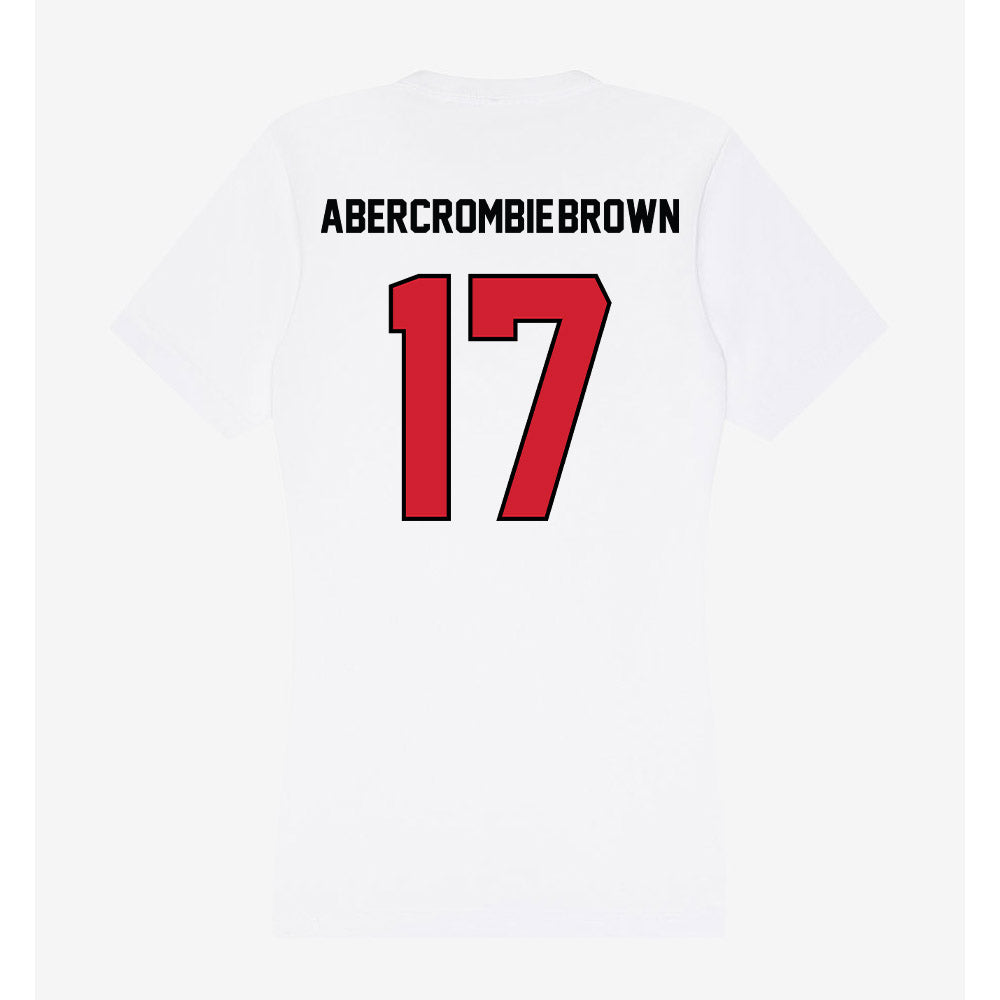 UNLV - NCAA Football : Zavien Abercrombie-Brown - Women's V-Neck T-Shirt-1