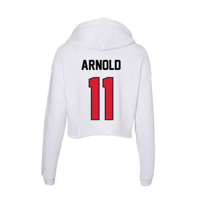 UNLV - NCAA Football : Jackson Arnold - Women's Crop Fleece Hoodie-1