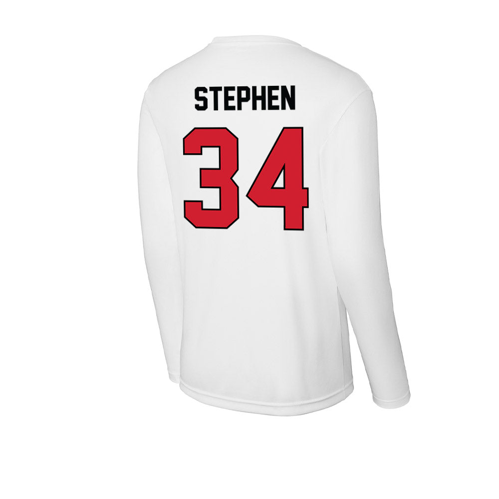 UNLV - NCAA Men's Basketball : Emmanuel Stephen - Activewear Long Sleeve T-Shirt-1