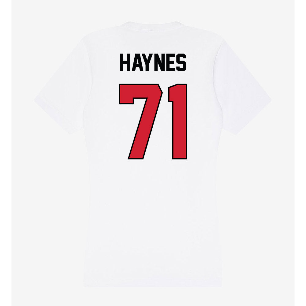 UNLV - NCAA Football : Ed Haynes - Women's V-Neck T-Shirt-1