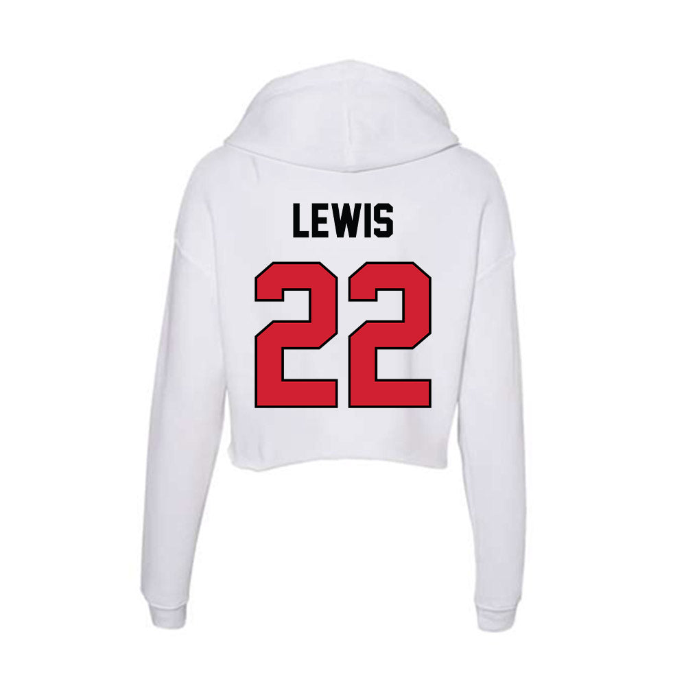UNLV - NCAA Football : Darien Lewis - Women's Crop Fleece Hoodie-1