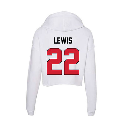 UNLV - NCAA Football : Darien Lewis - Women's Crop Fleece Hoodie-1