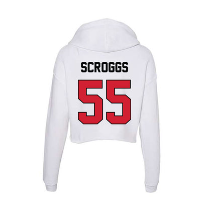 UNLV - NCAA Football : Griffin Scroggs - Women's Crop Fleece Hooded Sweatshirt-1