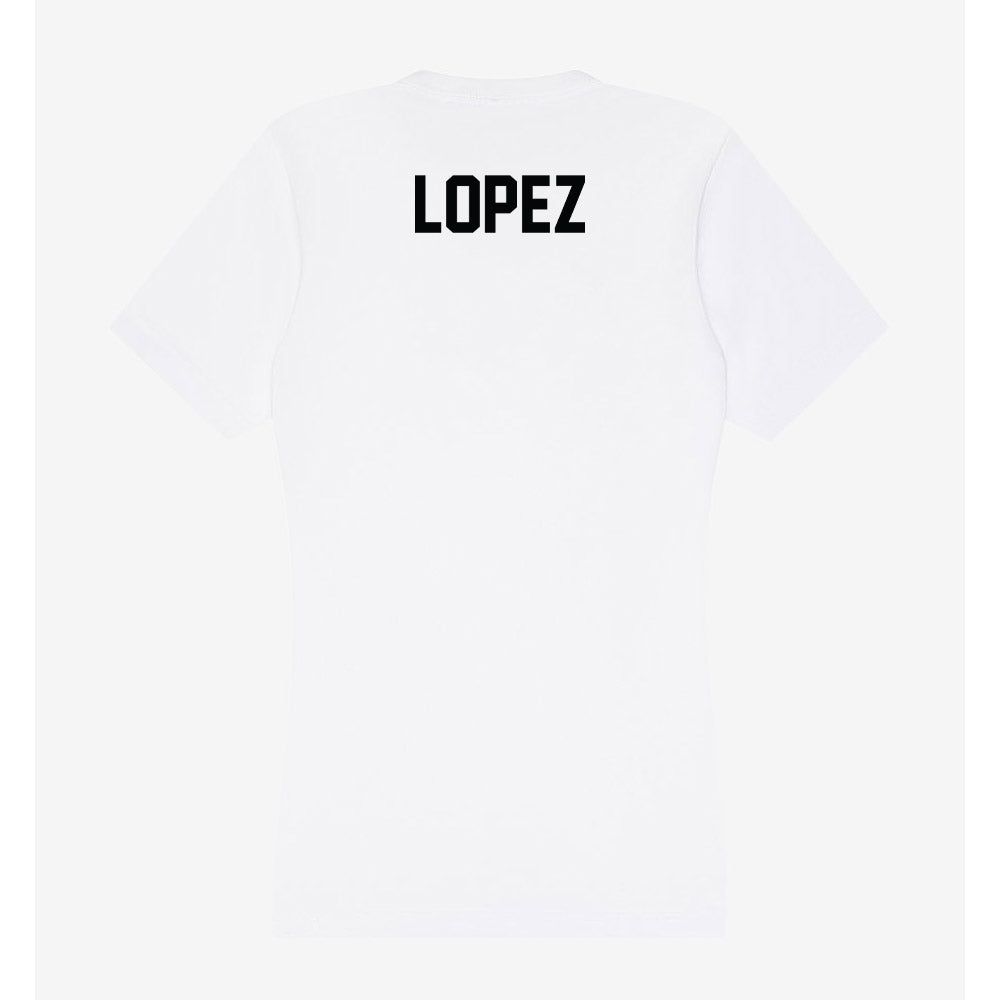 UNLV - NCAA Cheerleading : Victoria Lopez - Women's V-Neck T-Shirt-1