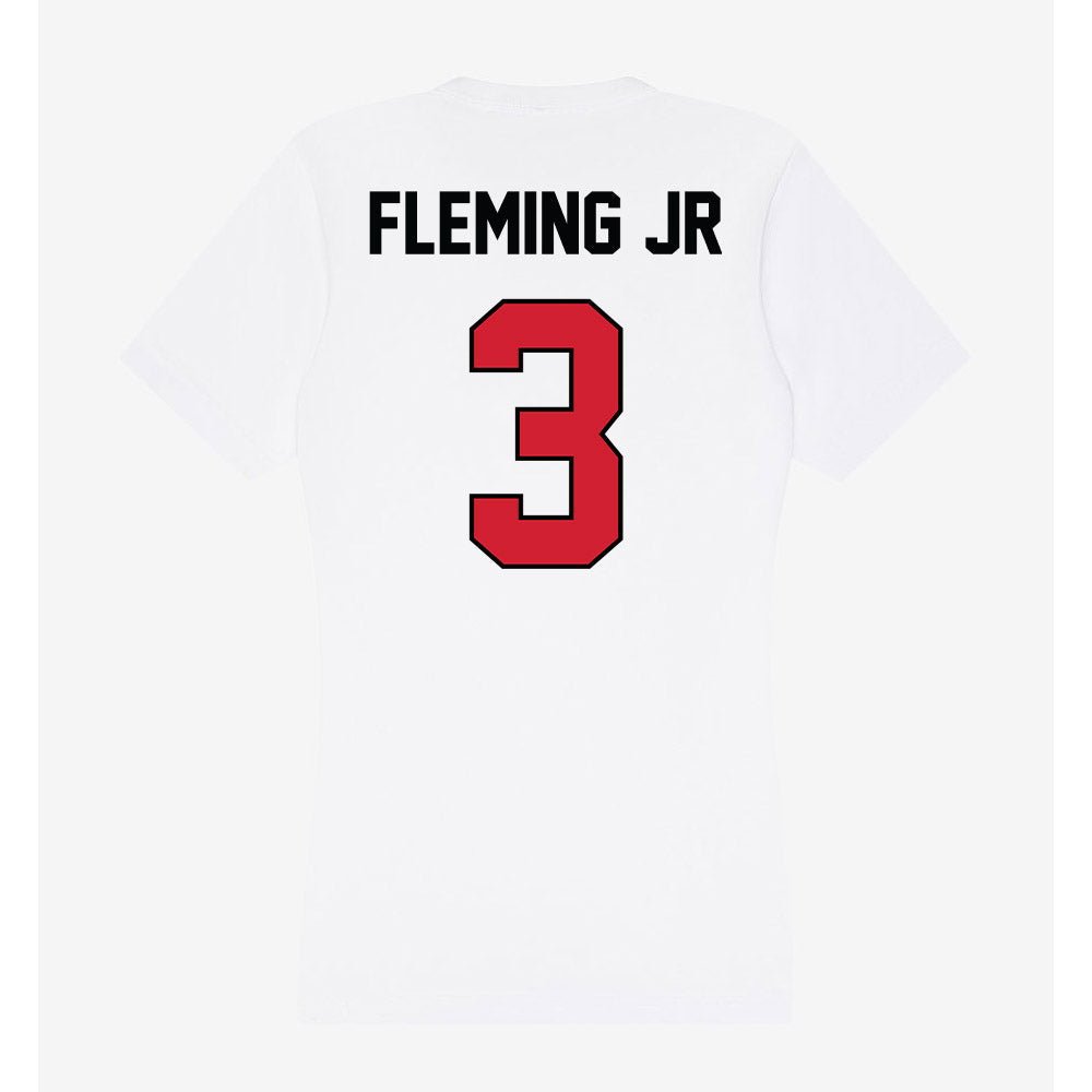 UNLV - NCAA Men's Basketball : Howard Fleming Jr - Women's V-Neck T-Shirt-1