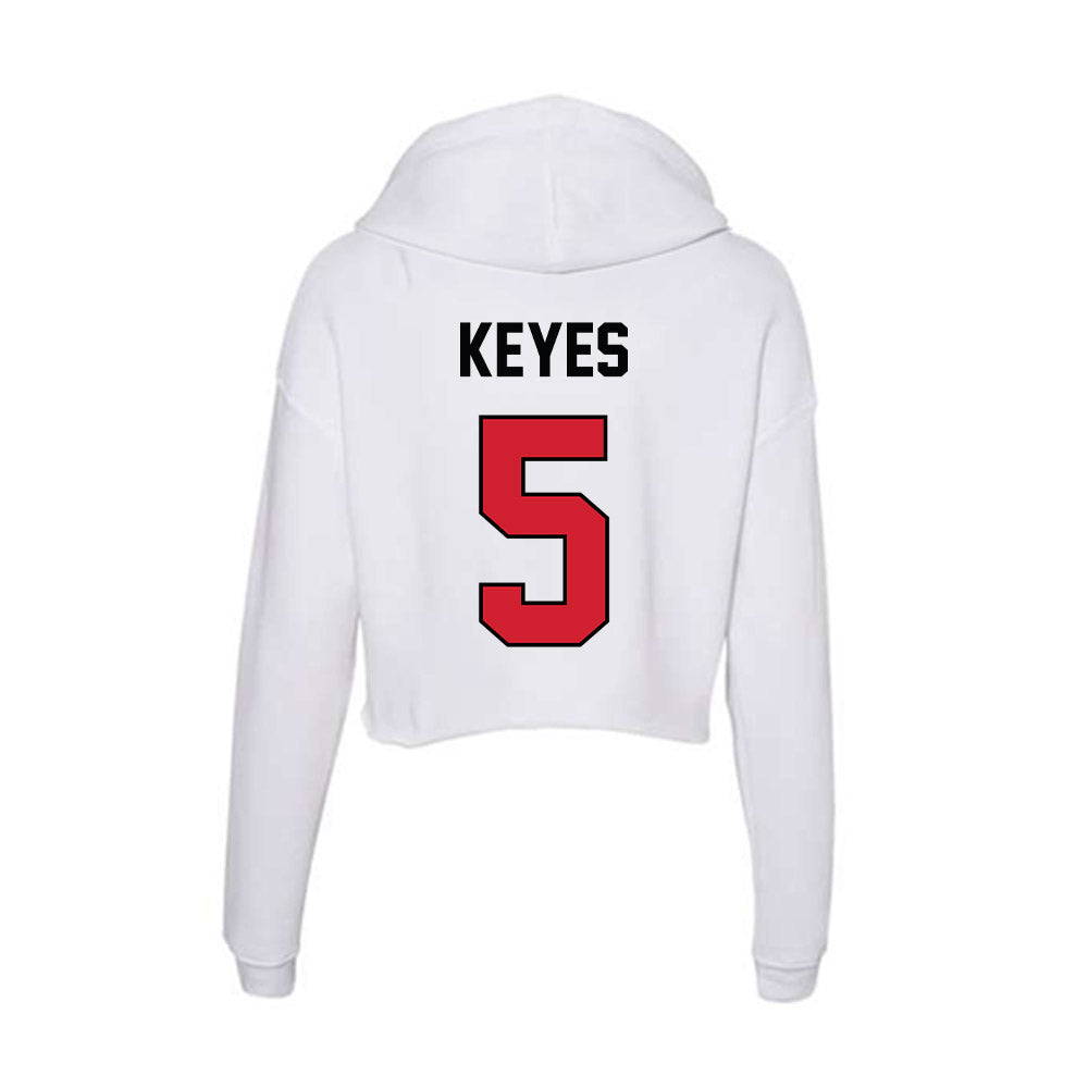 UNLV - NCAA Football : Quandarius Keyes - Women's Crop Fleece Hoodie-1