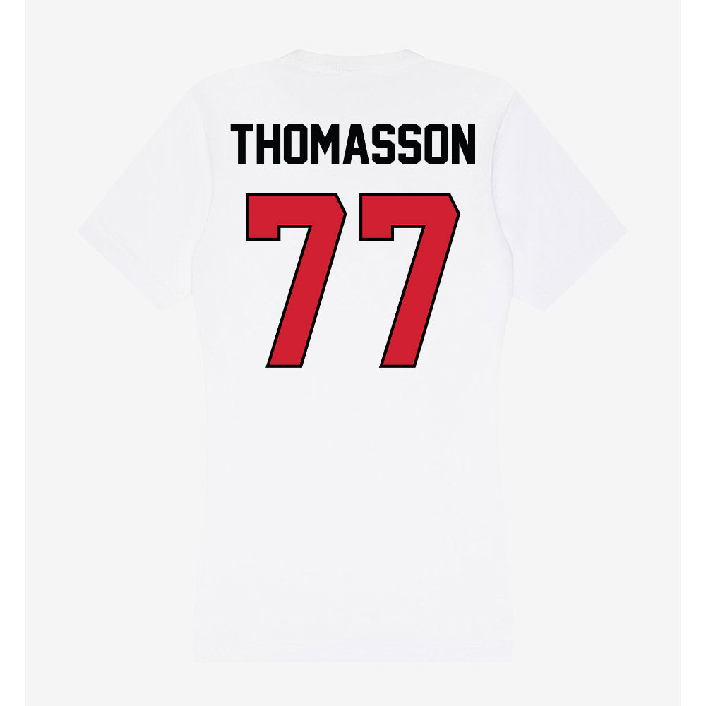UNLV - NCAA Football : Colton Thomasson - Women's V-Neck T-Shirt-1