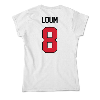 UNLV - NCAA Men's Basketball : Moustapha Loum - Soft Style Women’s T-Shirt-1
