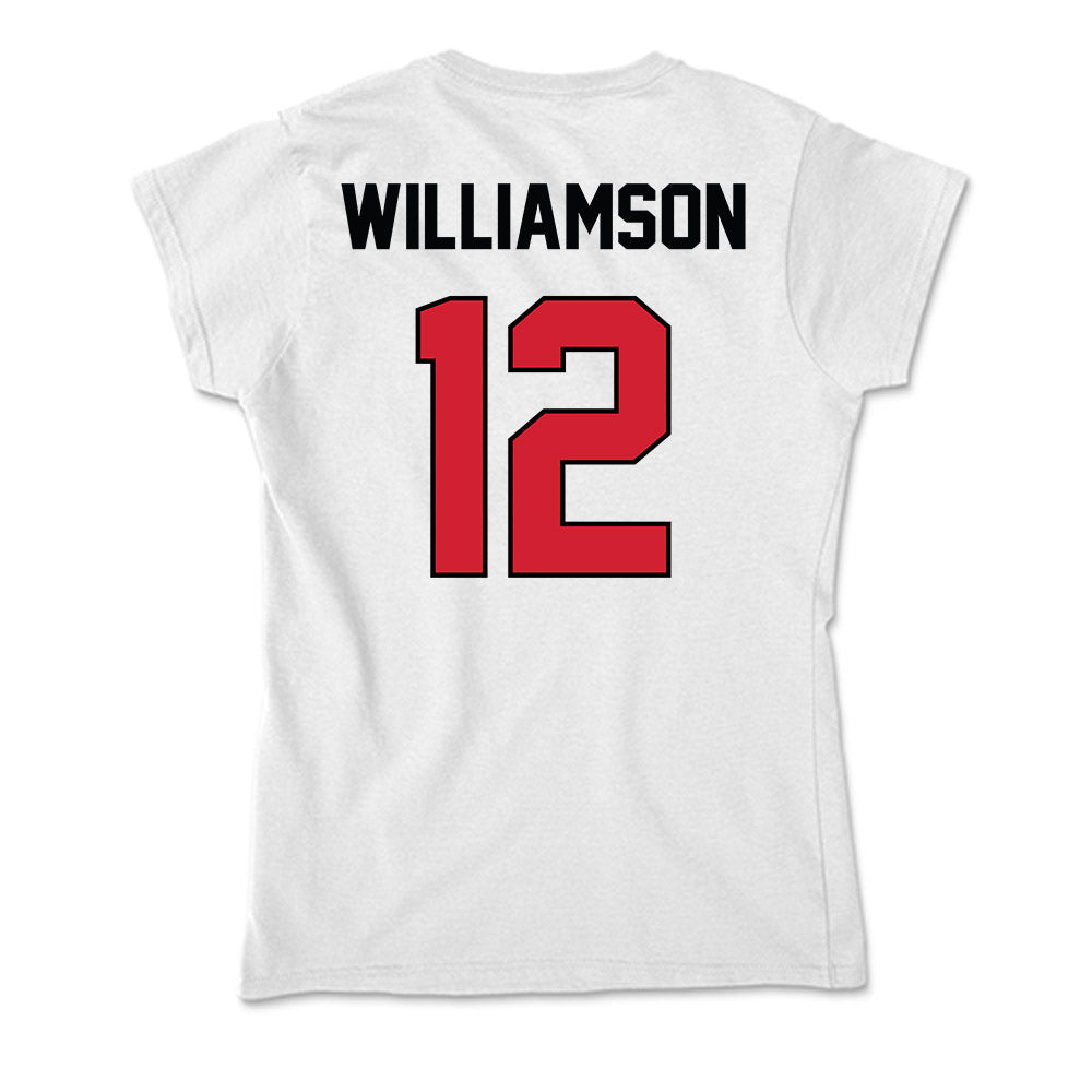UNLV - NCAA Men's Basketball : Issac Williamson - Soft Style Women’s T-Shirt-1