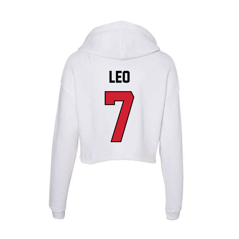 UNLV - NCAA Women's Basketball : Destiny Leo - Women's Crop Fleece Hoodie-1