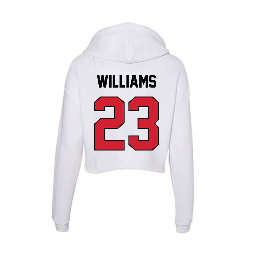 UNLV - NCAA Football : Kamran Williams - Women's Crop Fleece Hoodie-1
