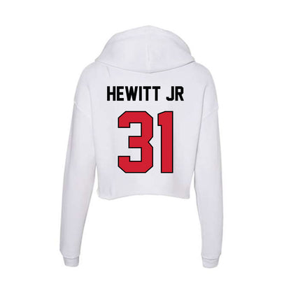 UNLV - NCAA Football : Ronnell Hewitt Jr - Women's Crop Fleece Hooded Sweatshirt-1