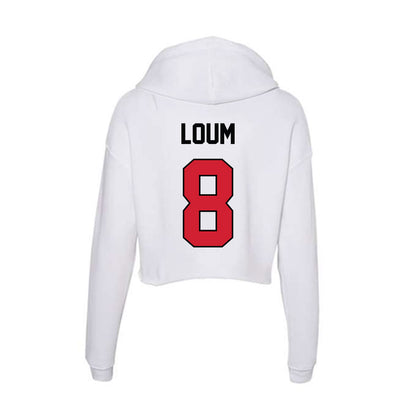 UNLV - NCAA Men's Basketball : Moustapha Loum - Women's Crop Fleece Hoodie-1