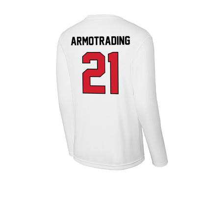 UNLV - NCAA Men's Basketball : Joel Armotrading - Activewear Long Sleeve T-Shirt-1