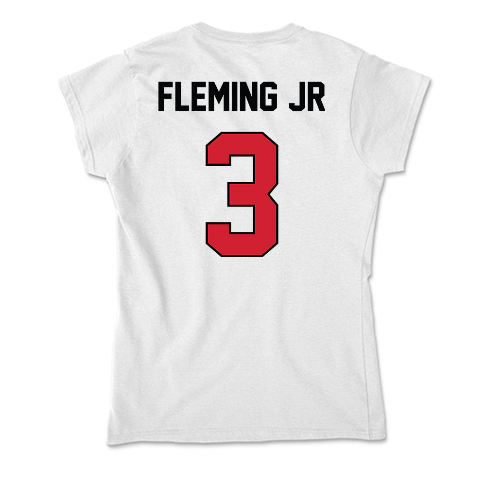 UNLV - NCAA Men's Basketball : Howard Fleming Jr - Soft Style Women’s T-Shirt-1